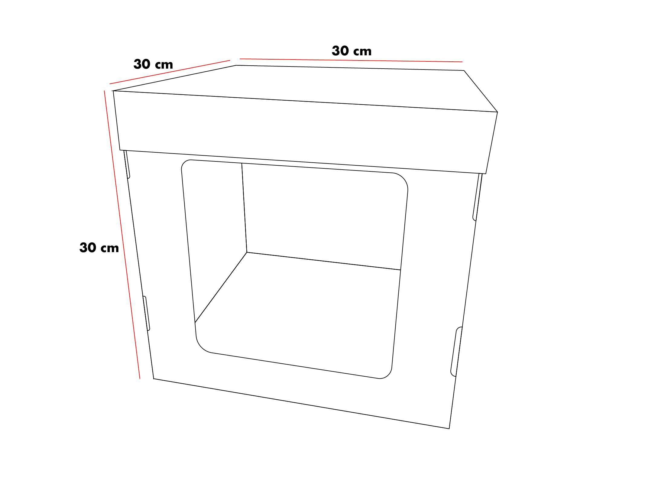 Caja de Torta Mediana 30x30x30 (2)