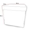 Caja de Torta Mediana s_ventana 30x30x30