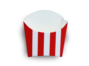 Porta Papas Mini (Rayas Rojas)